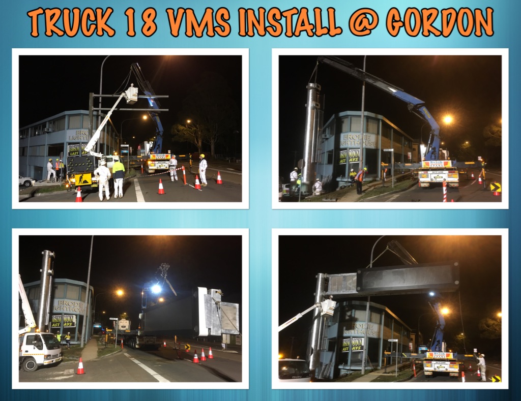 Installing VMS signs for the RMS